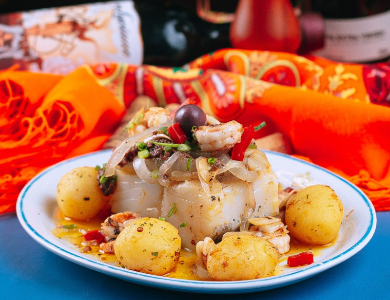 Bacalhau com Delícias do Mar